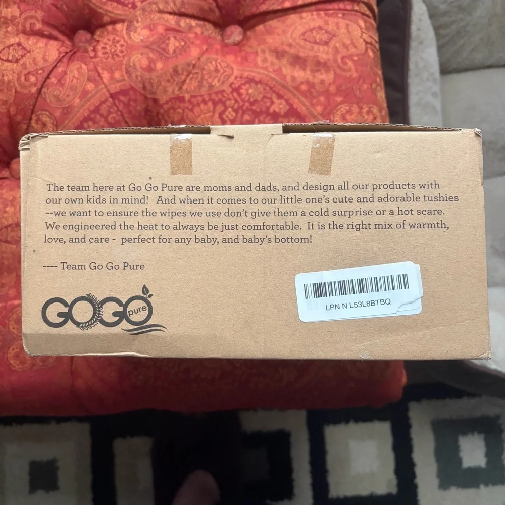 GoGo Pure Baby Wet Wipes Warmer & Dispenser MWW-003 New Open Box Pink Electric